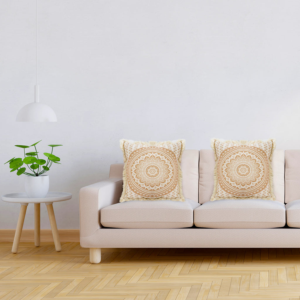 Moon Cotton Pillow Cover