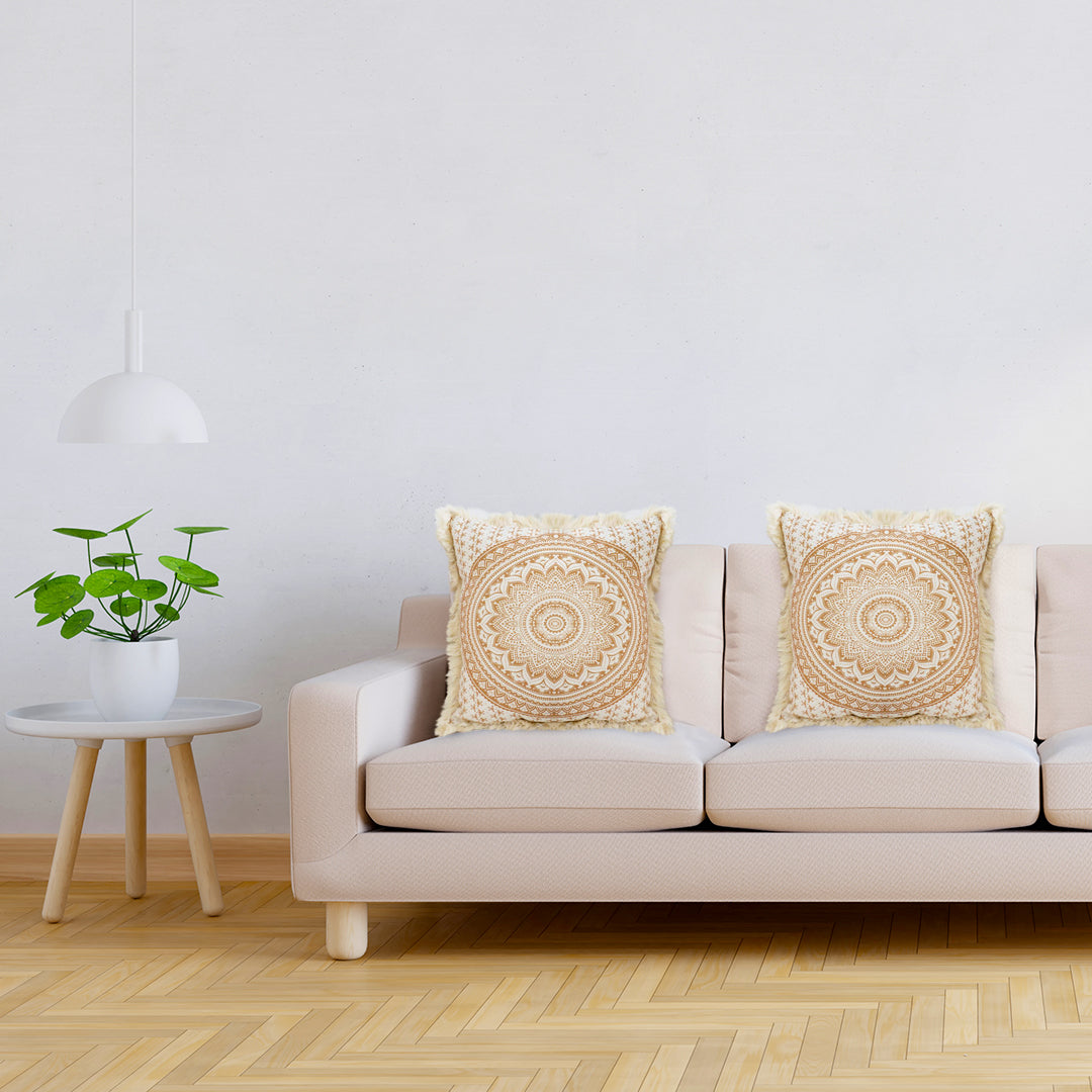 Moon Cotton Pillow Cover