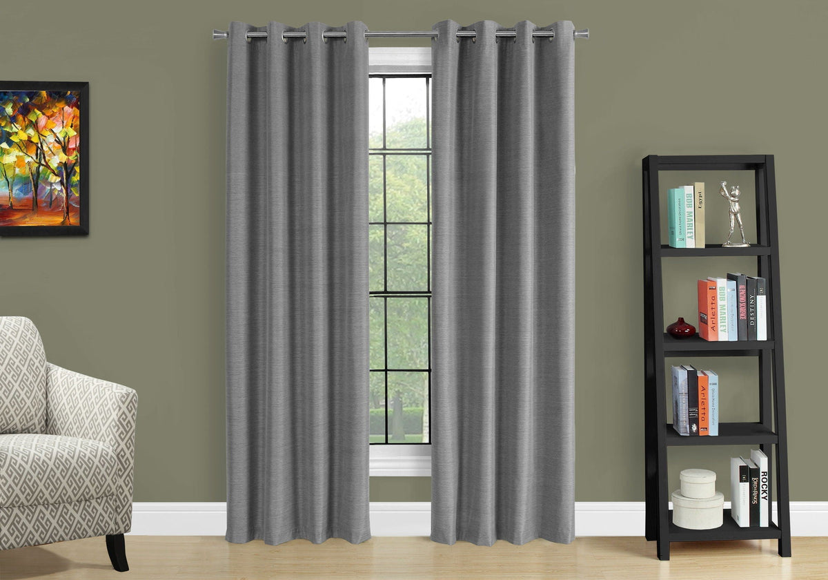 Contemporary Room-Darkening Grommet Curtain Panels — Set of 2