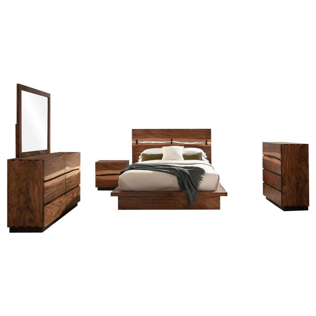 Winslow Smokey Walnut Five-Piece California King Bedroom Set
