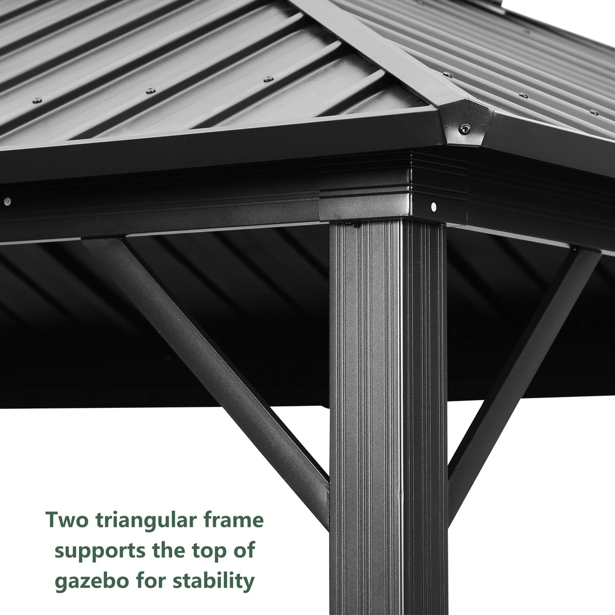 12*16Ft Patio Gabezo Outdoor Canopy with Mosquito with 2200lbs weight capacity of