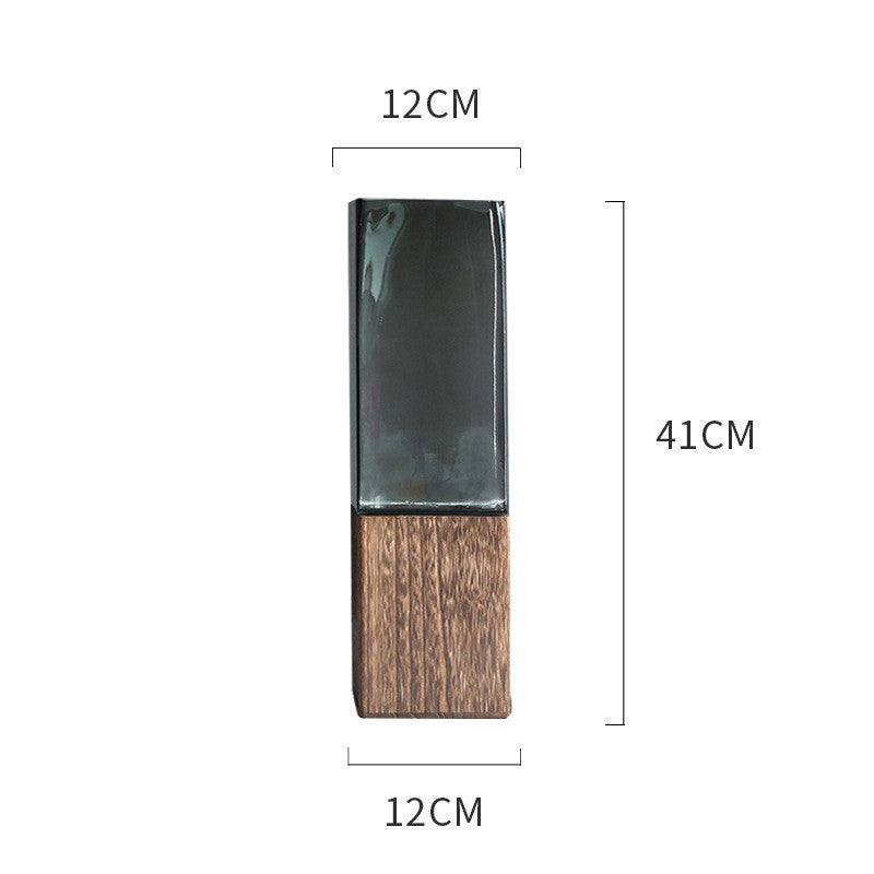 Wood & Glass Vase Arrangement