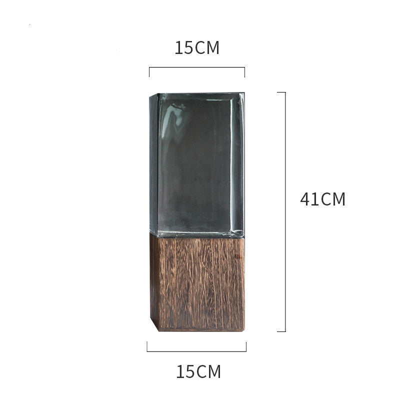 Wood & Glass Vase Arrangement