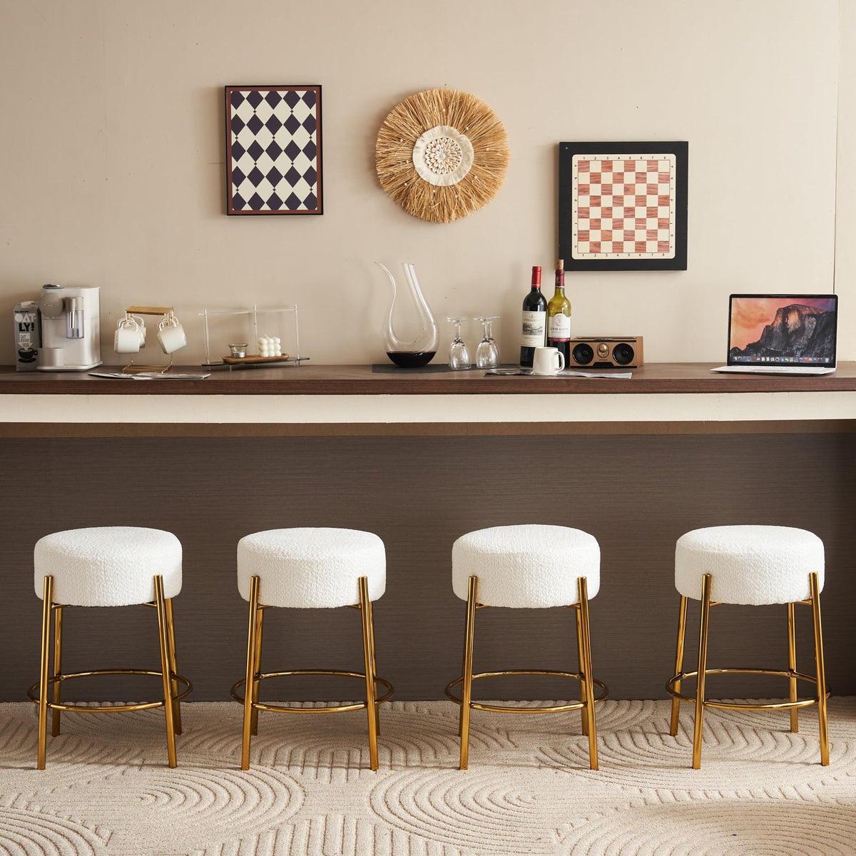24 inch high circular bar stool