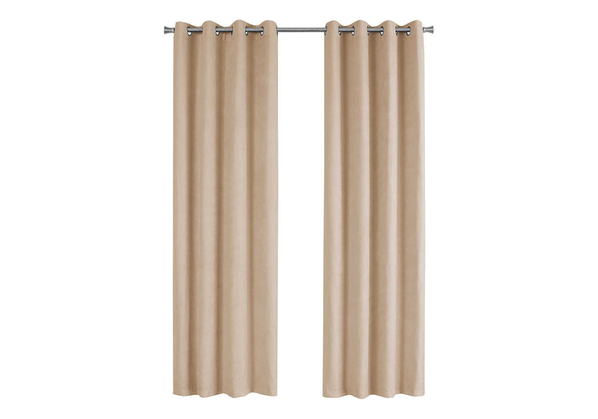 Room-Darkening Grommet Curtain Panels — Set of 2