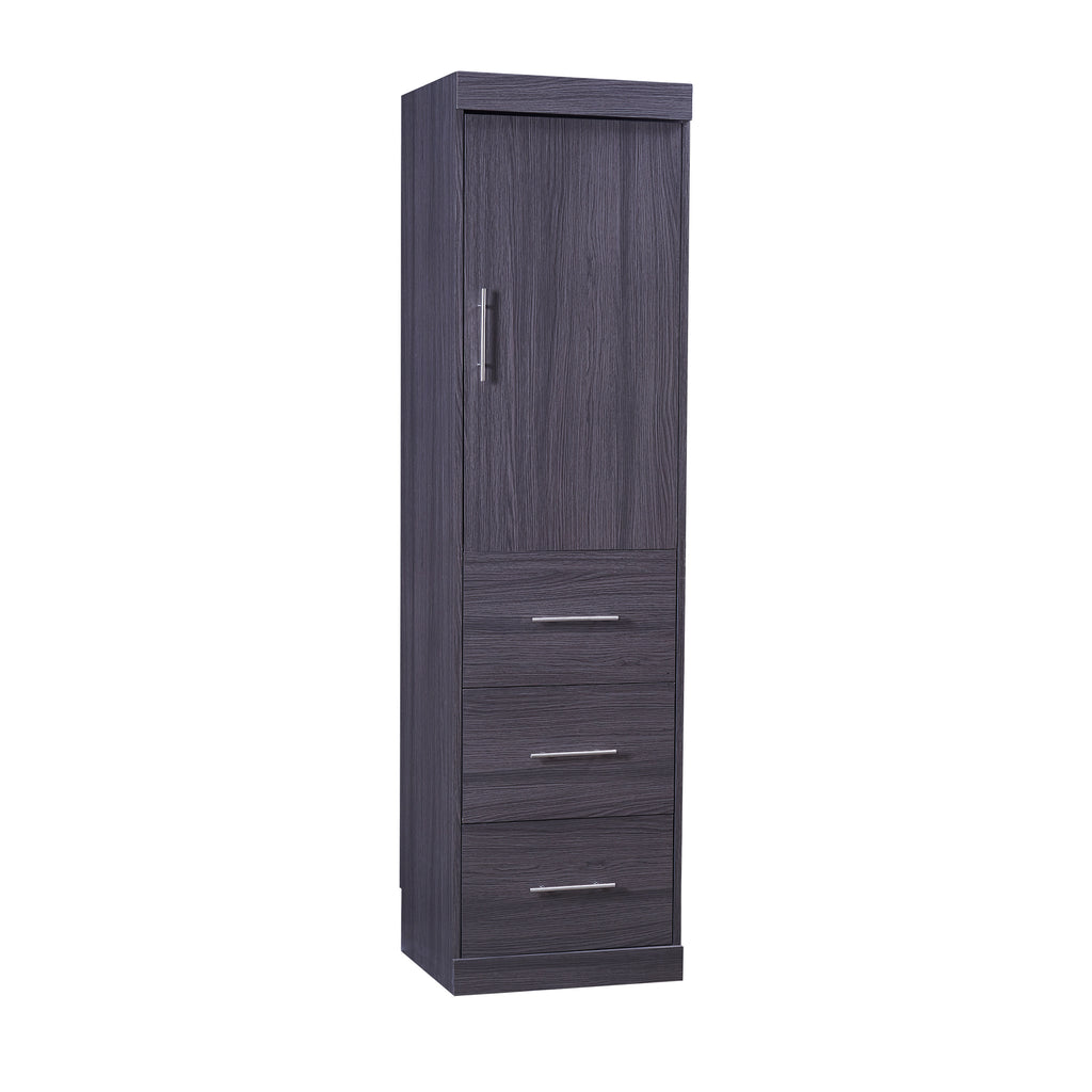 Full Size Murphy Bed with Wardrobe and Drawers