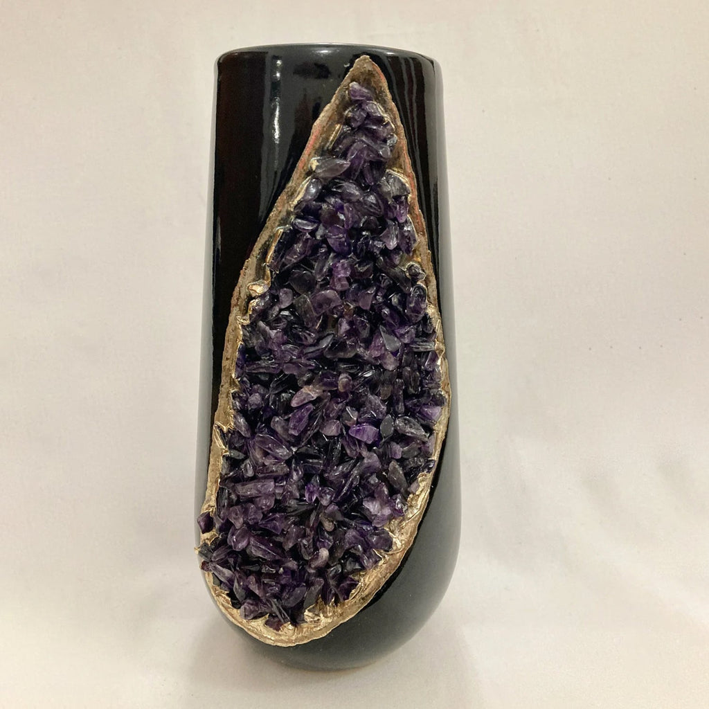 Black Ceramic Vase Set