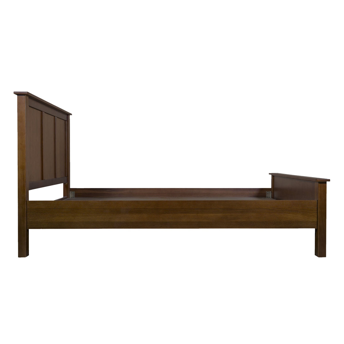 Walnut Mission Oak Panel Bed