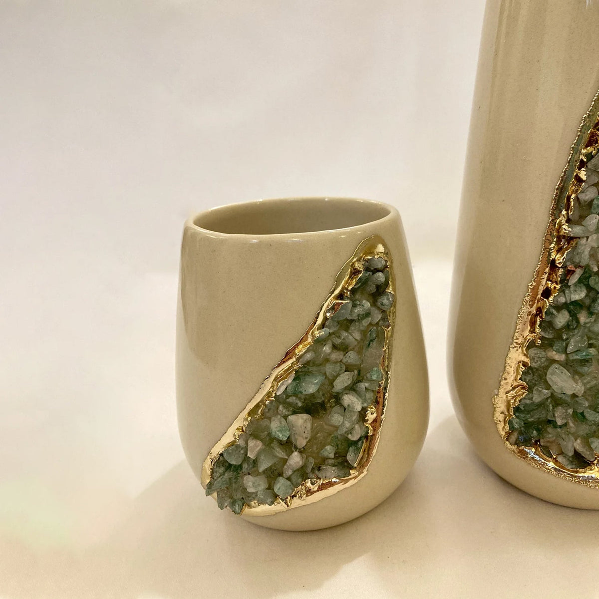 Cream Ceramic Vase Set