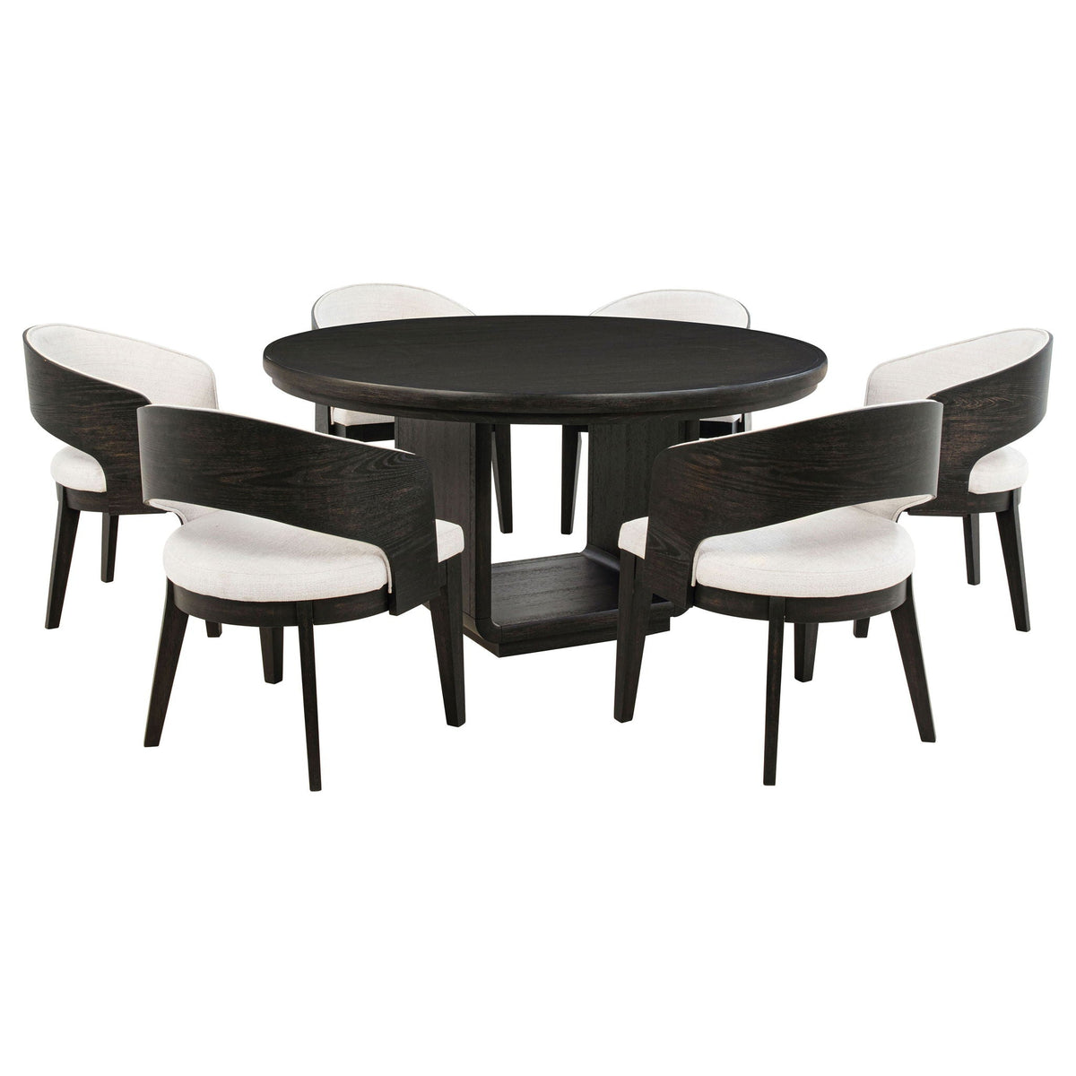 Leandro 7-Piece Round Dining Table Set