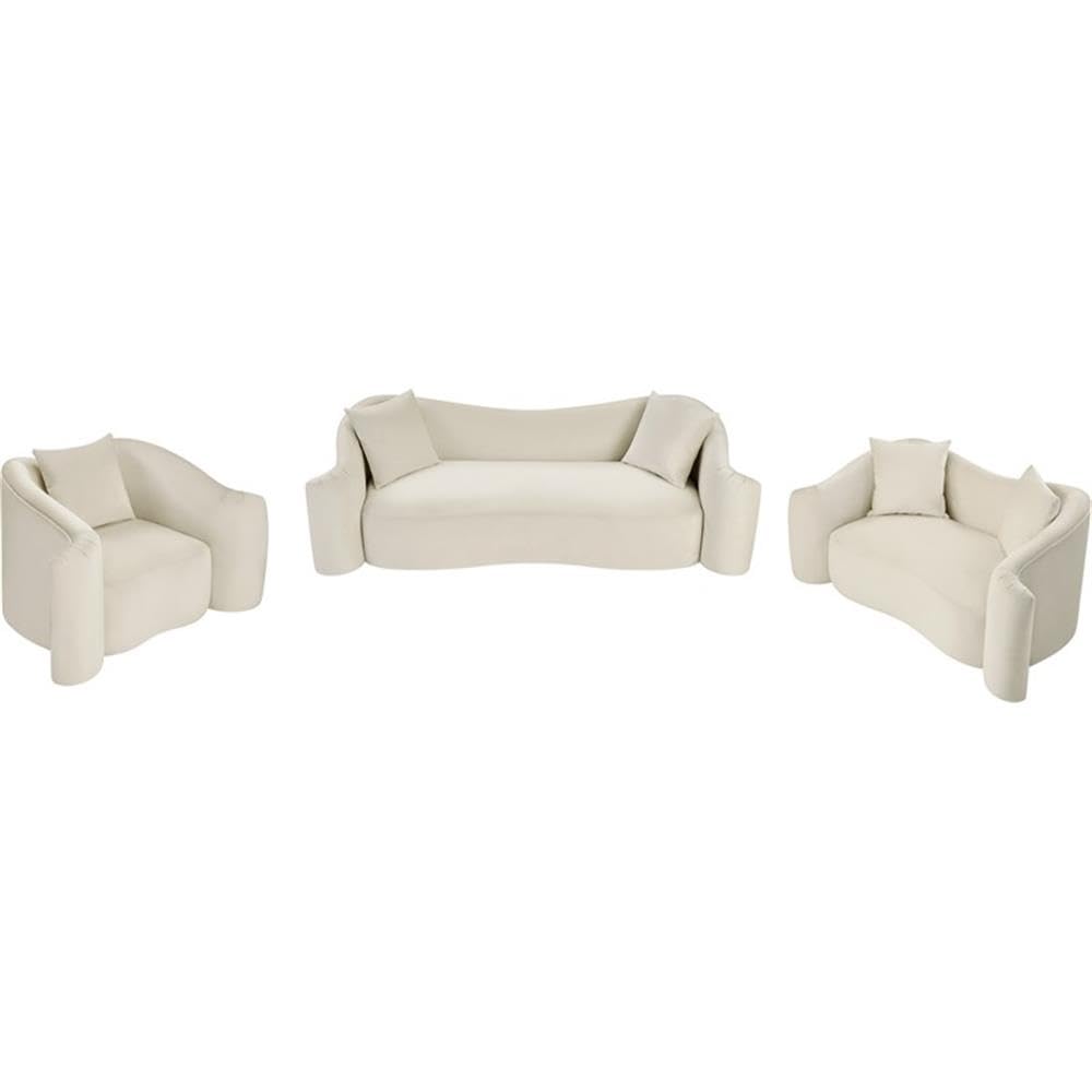 BOWERY HILL Contemporary Velvet Accent Chair