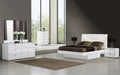 Four-Piece White Bedroom Set with Mirror
