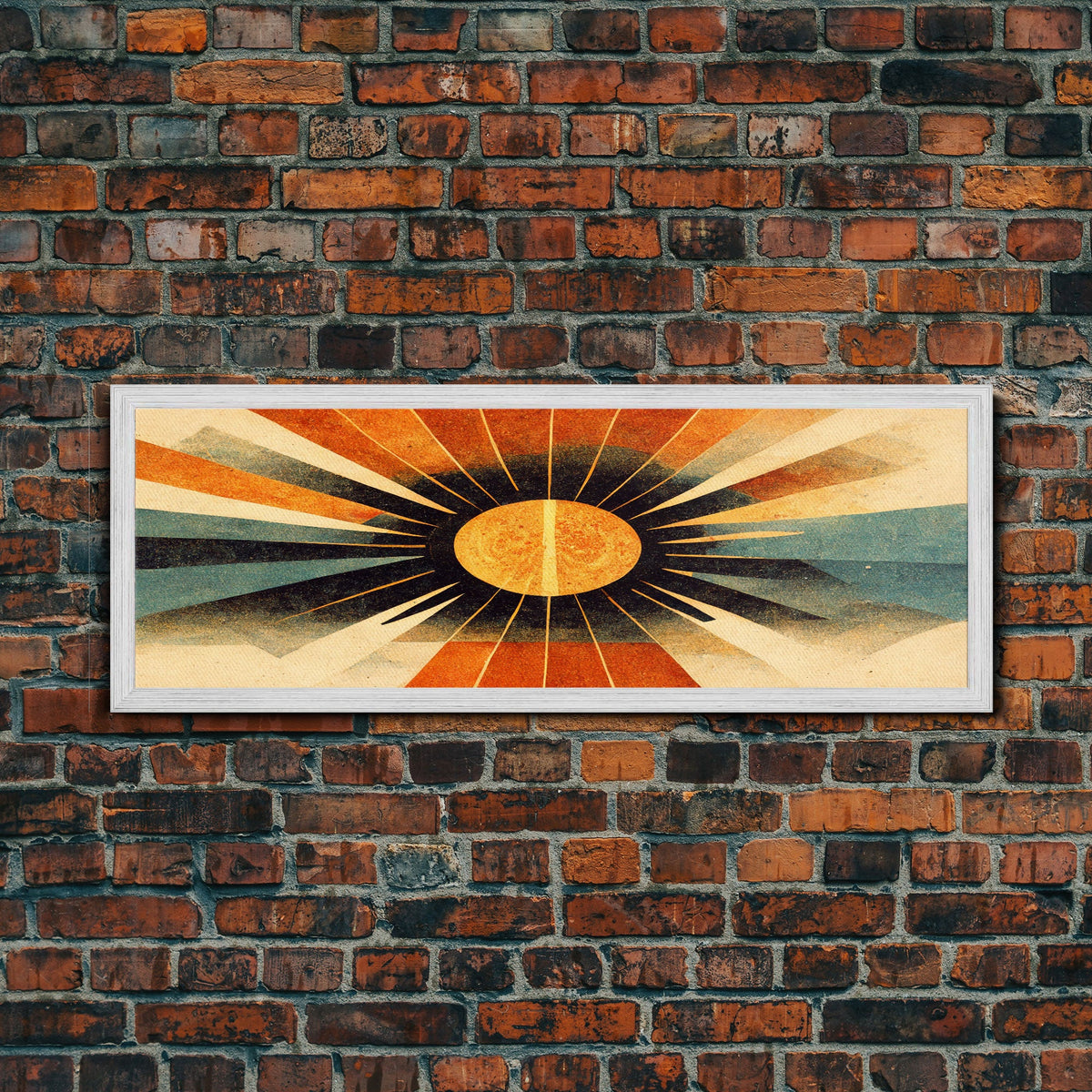 Sunset Art Deco Sunburst Wall Art