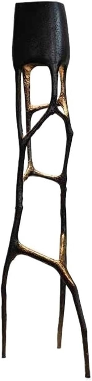 Resin Floor Lamp Standing Light Hollow Branch Shape Standing Lamp