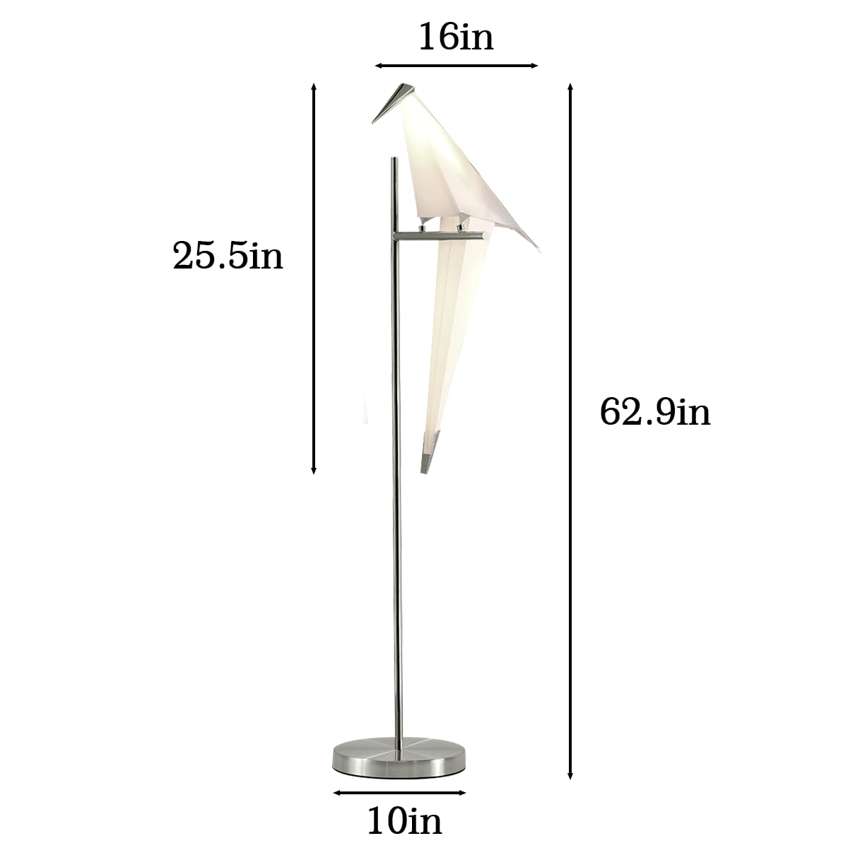 Origami Bird Floor Lamp
