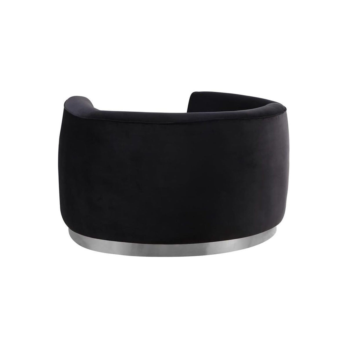 Maykoosh Velvet Accent Chair - Modern Living Room Upholstered Seating with Steel