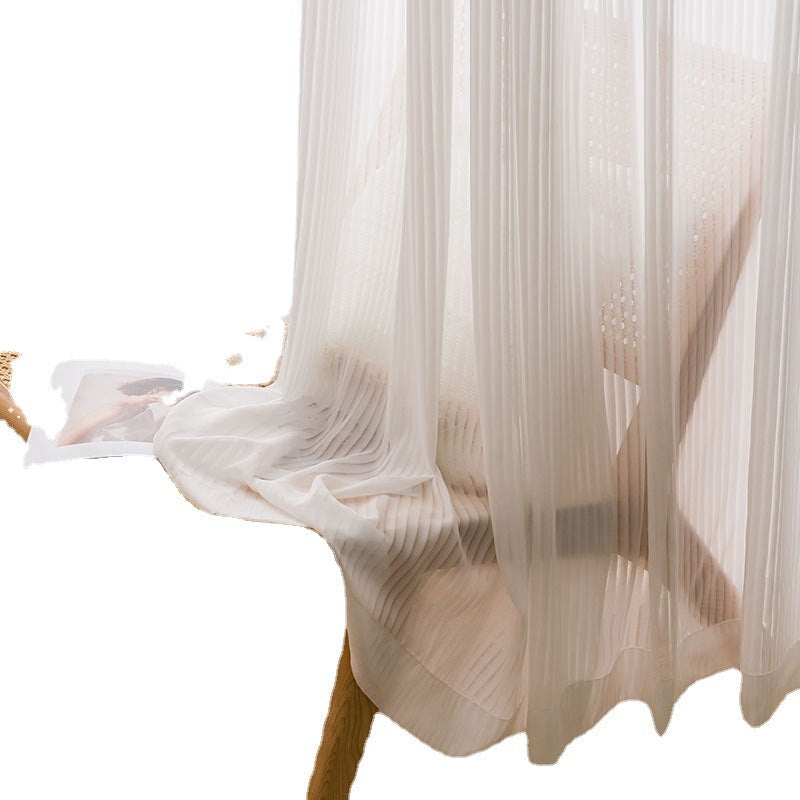 White Vertical Curtain Panel