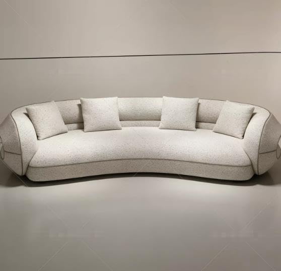 Italian Minimalist Cookie Curved Sofa for Villa Hotel Lounge