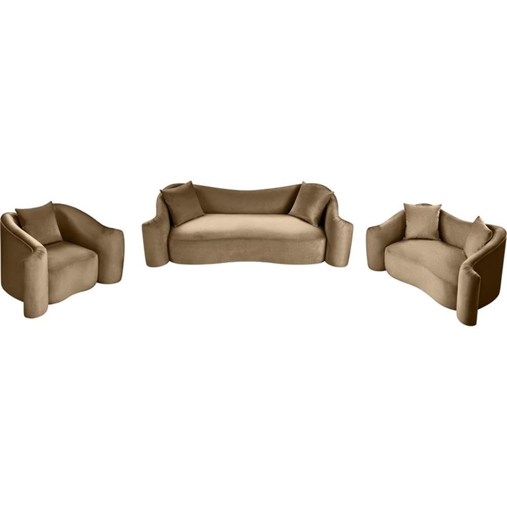 BOWERY HILL Contemporary Velvet Accent Chair