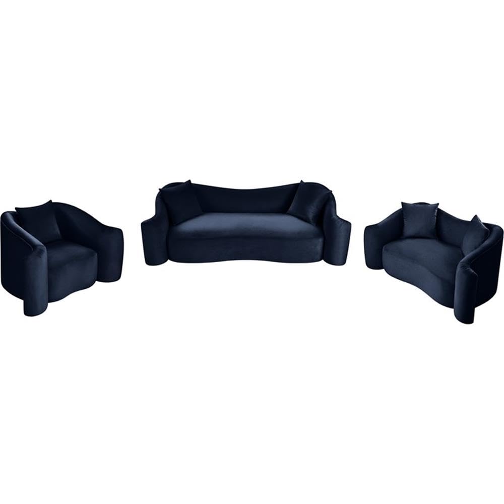 BOWERY HILL Contemporary Velvet Accent Chair