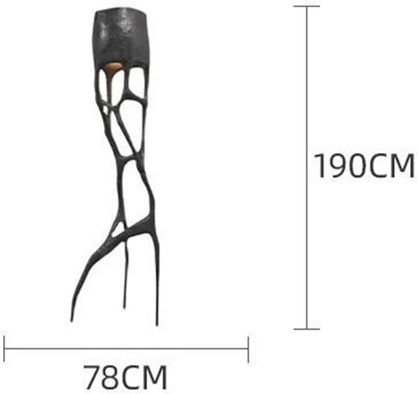 Resin Floor Lamp Standing Light Hollow Branch Shape Standing Lamp