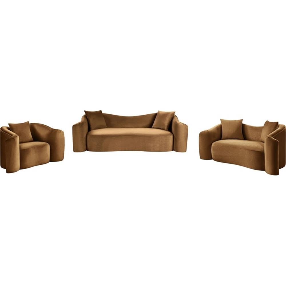BOWERY HILL Contemporary Velvet Accent Chair