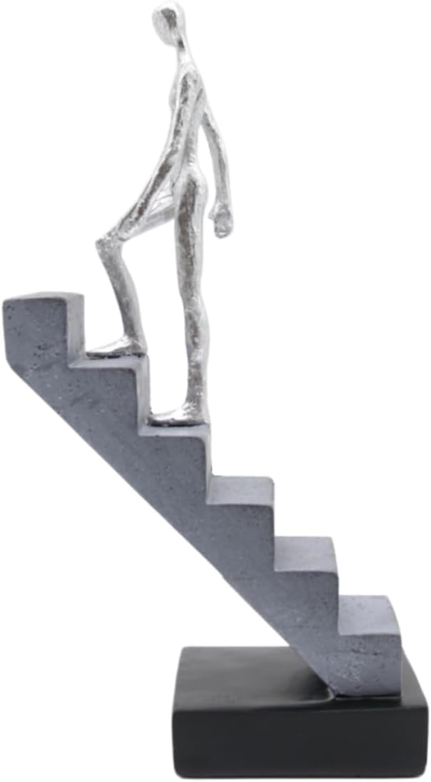 Silver Climbing Man Figurine