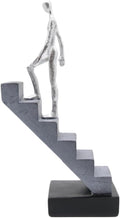 Silver Climbing Man Figurine