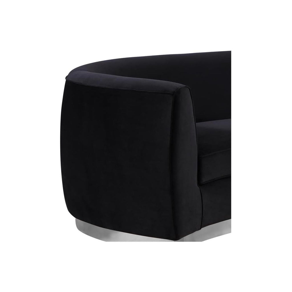 Maykoosh Velvet Accent Chair - Modern Living Room Upholstered Seating with Steel