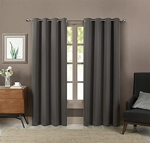 Grommet-Top Blackout Curtains, Set of Two