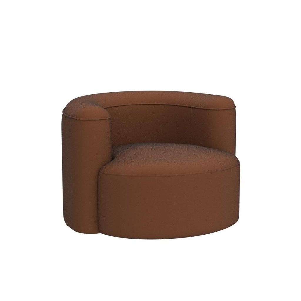 Acanva Mellow Tight Curved Back Accent Chairs Set of 2, Velvet Sofa