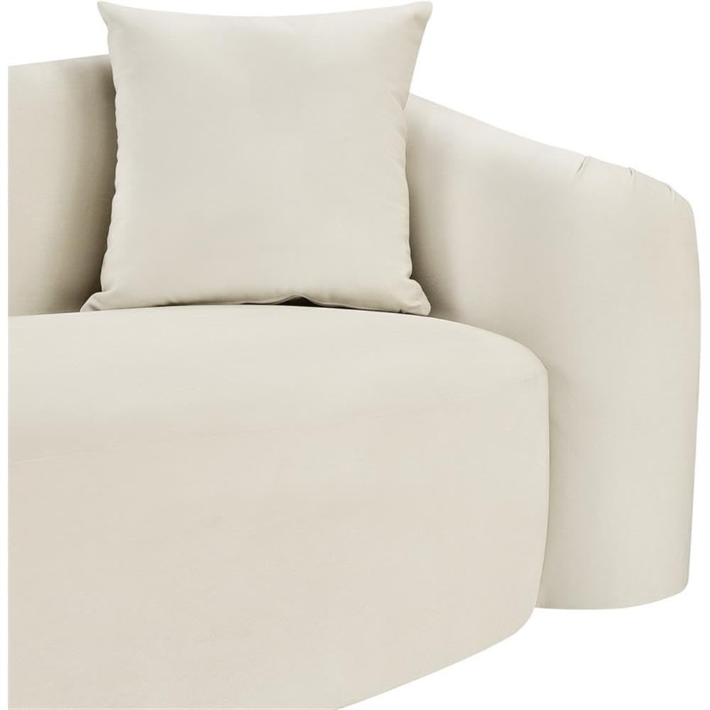 BOWERY HILL Contemporary Velvet Accent Chair