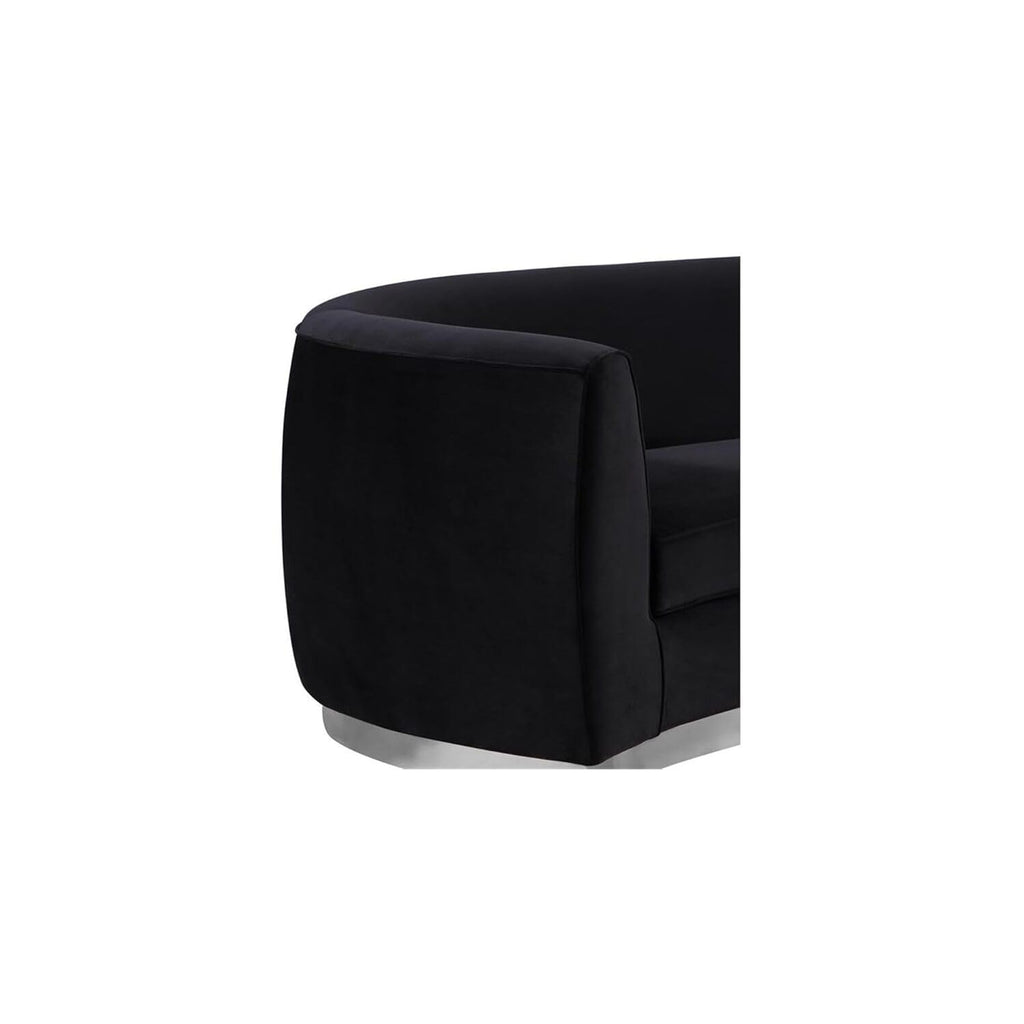 Maykoosh Velvet Accent Chair - Modern Living Room Upholstered Seating with Steel