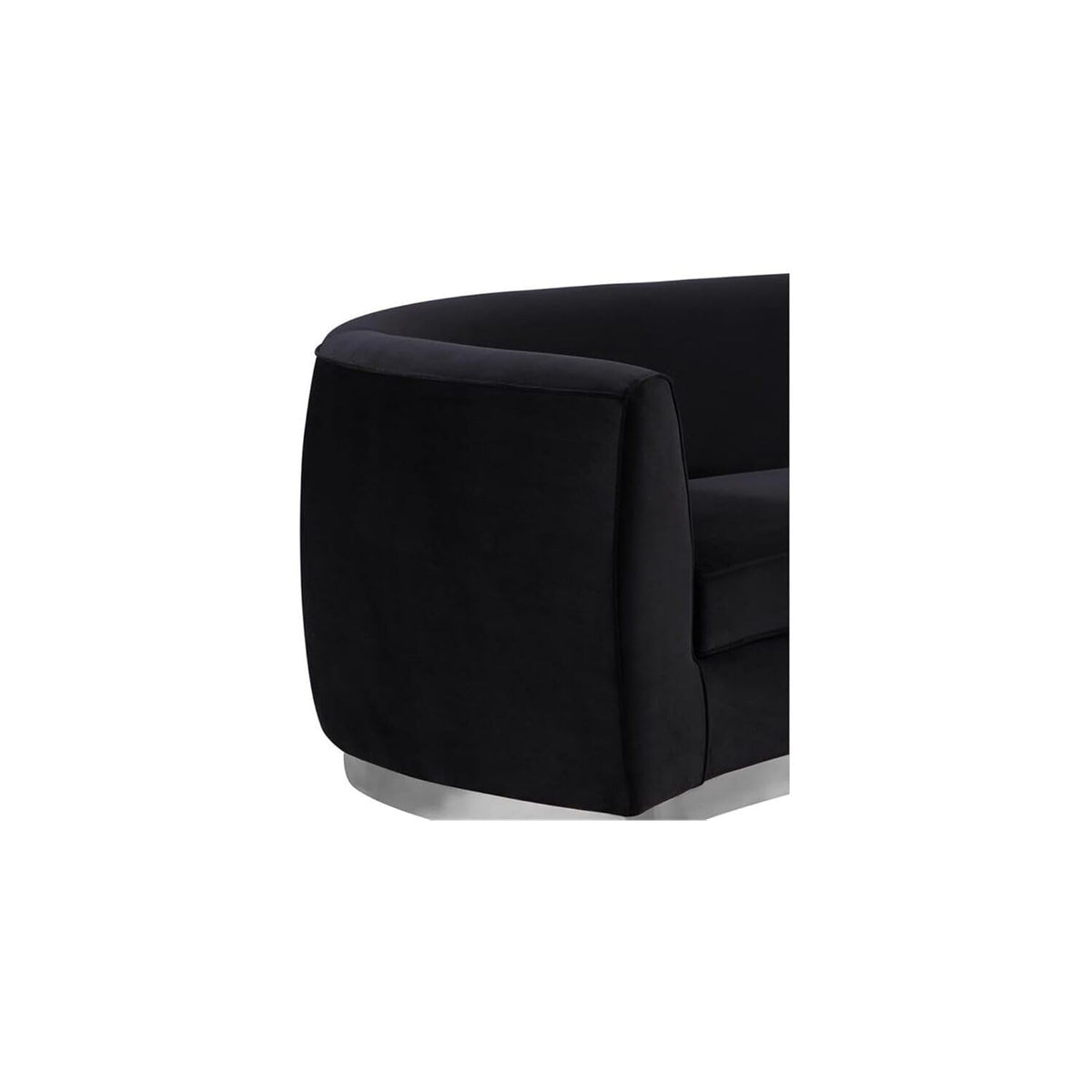 Maykoosh Velvet Accent Chair - Modern Living Room Upholstered Seating with Steel