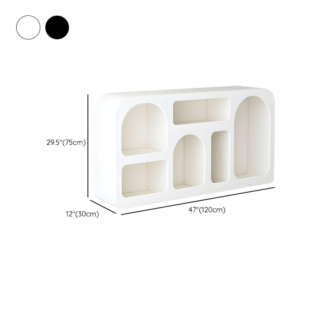 Bookcase, Wooden Standing Rack Storage Shelves Furniture Modern Closed Back and Shelves Included Storage Organizer Bookshelf - (White) 39.5" L x 12" W x 71" H