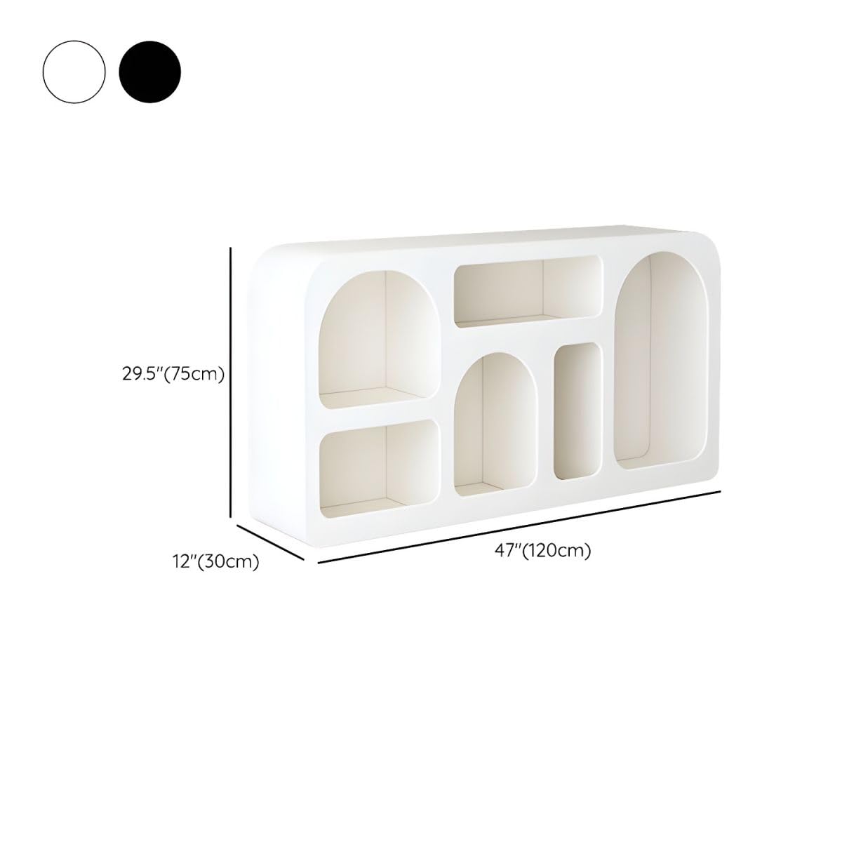 Bookcase, Wooden Standing Rack Storage Shelves Furniture Modern Closed Back and Shelves Included Storage Organizer Bookshelf - (White) 39.5" L x 12" W x 71" H