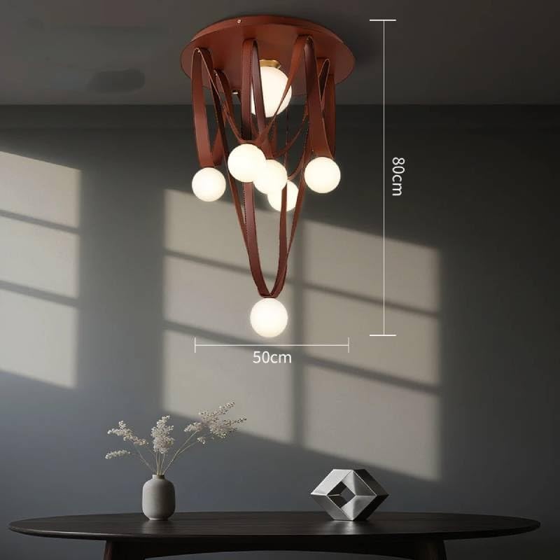 Italian Minimalist Belt Designer Living Room Combination Light Dining Room Decor Hanging Lamp Art Exhibition Hall Light,for House
