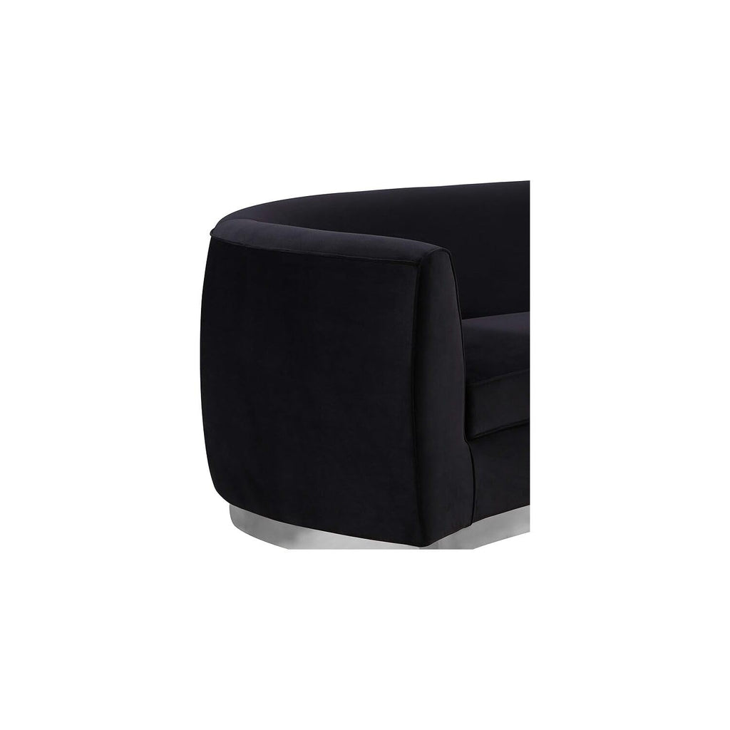 Maykoosh Velvet Accent Chair - Modern Living Room Upholstered Seating with Steel