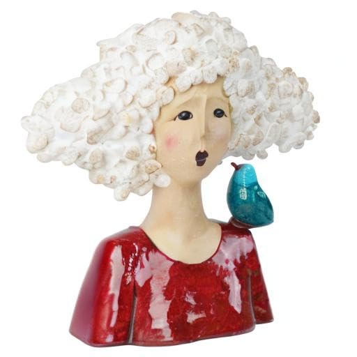 Artistic Frida Kahlo-Inspired Resin Bust Sculpture