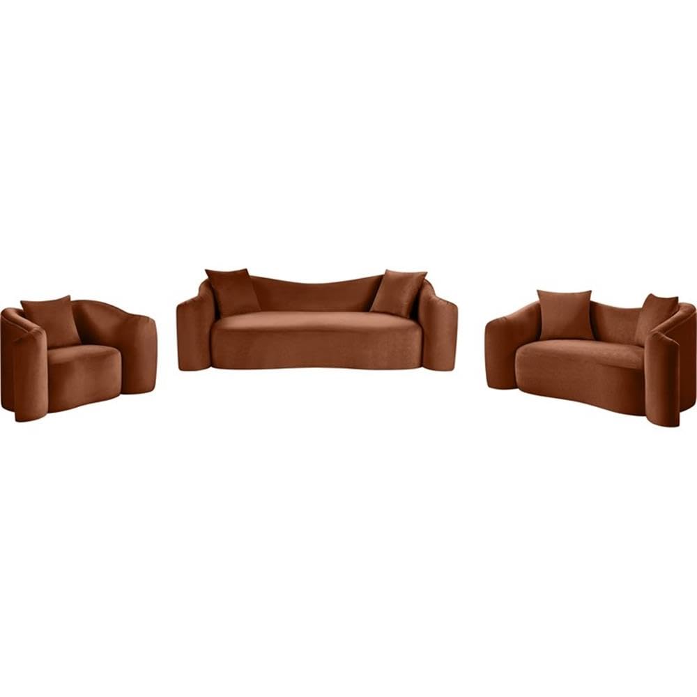 BOWERY HILL Contemporary Velvet Accent Chair