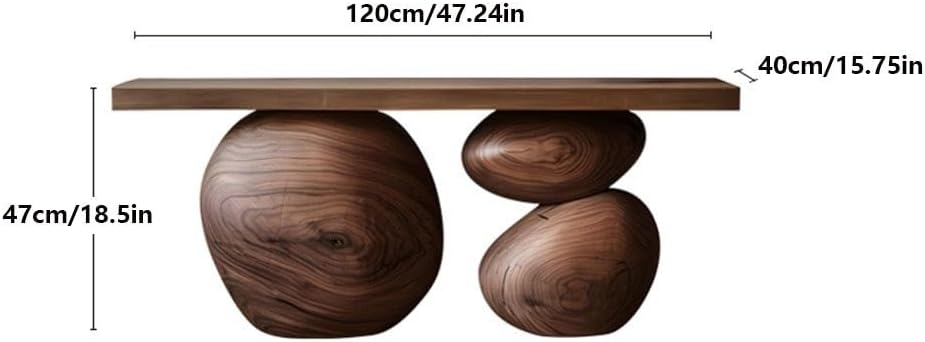 Solid Wood Entryway Console Table