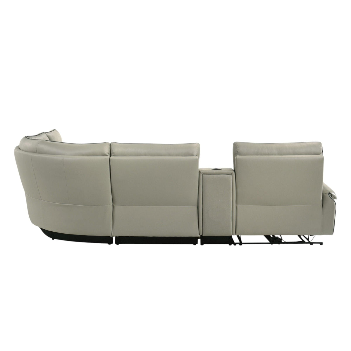 Jayke - Power Motion Sectional Sofa - Light Gray
