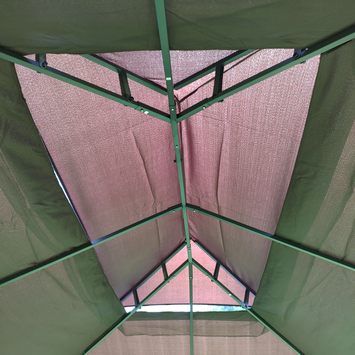 13 0 Outdoor Patio Gazebo Canopy Tent With Ventilated Double Roof And Mosquito Net