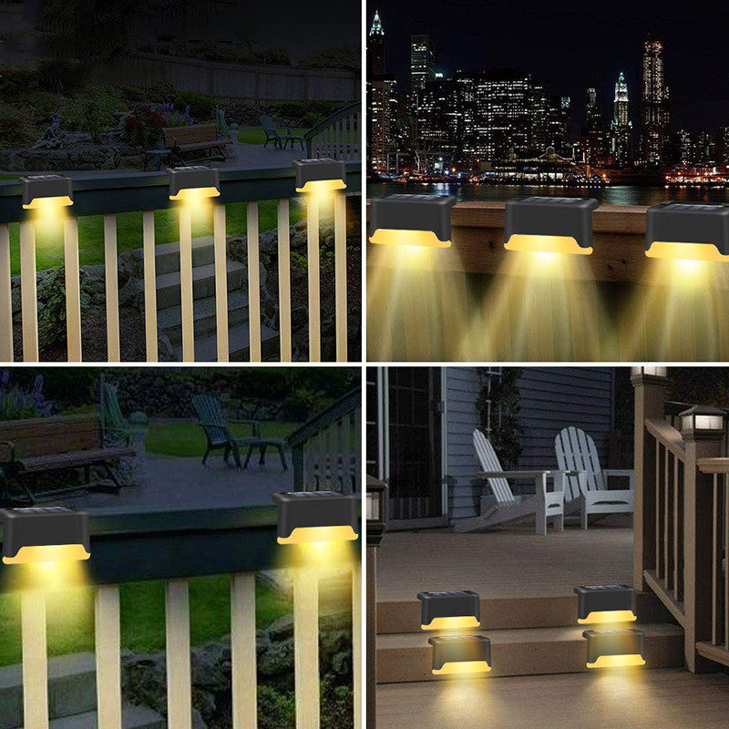 New Upgrade Waterproof LED Solar Fence Lamp Solar Deck Lights Solar Step Light