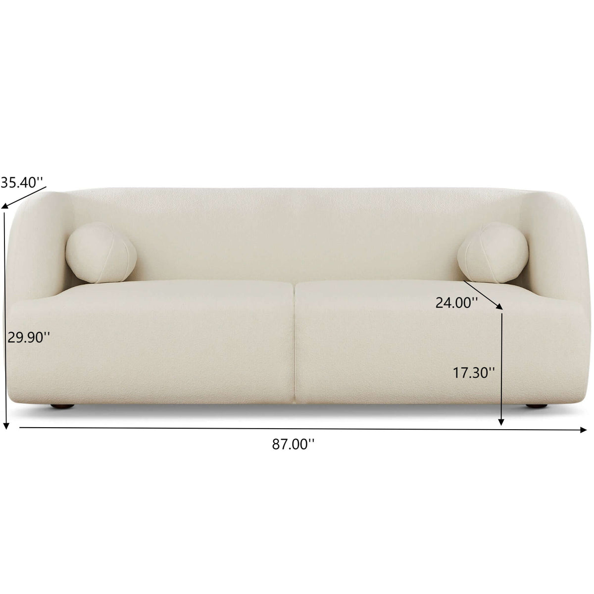 Anna - French Boucle Sofa