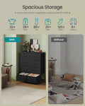 Black Eight Drawer Dresser For Bedroom Organization