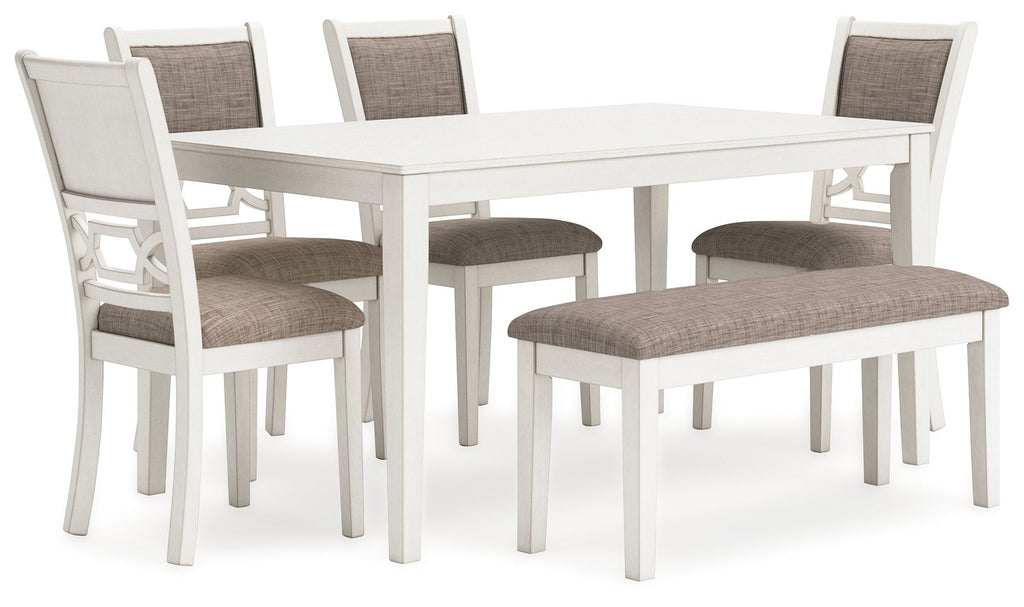 Erinberg - Dining Room Table Set (Set of 6) - Antique White