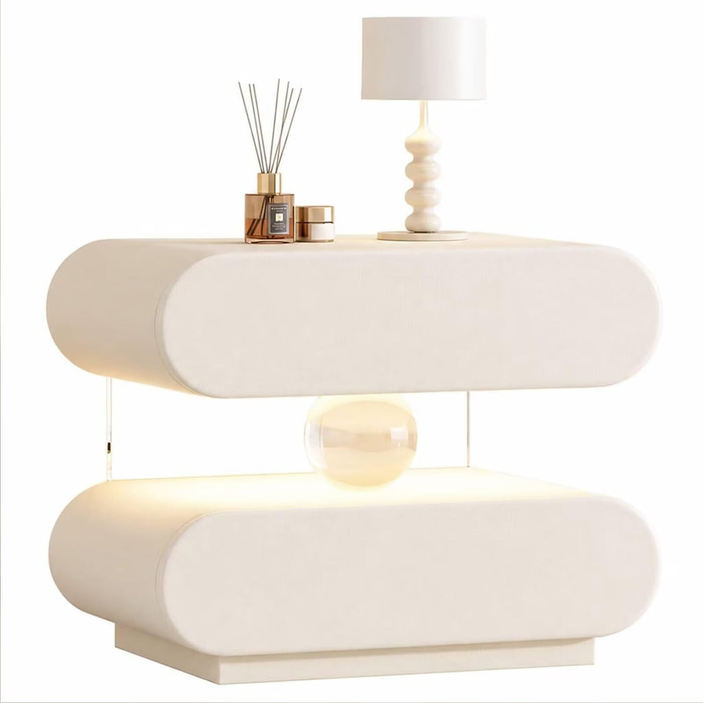 Floating Crystal End Table Auto Sensor Light