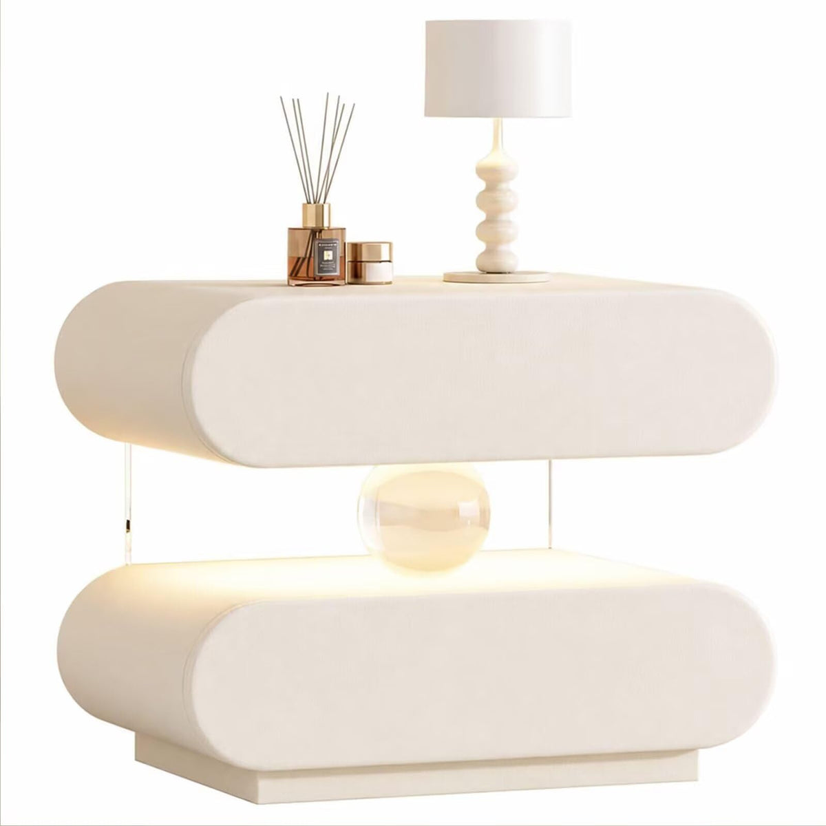 Floating Crystal End Table Auto Sensor Light