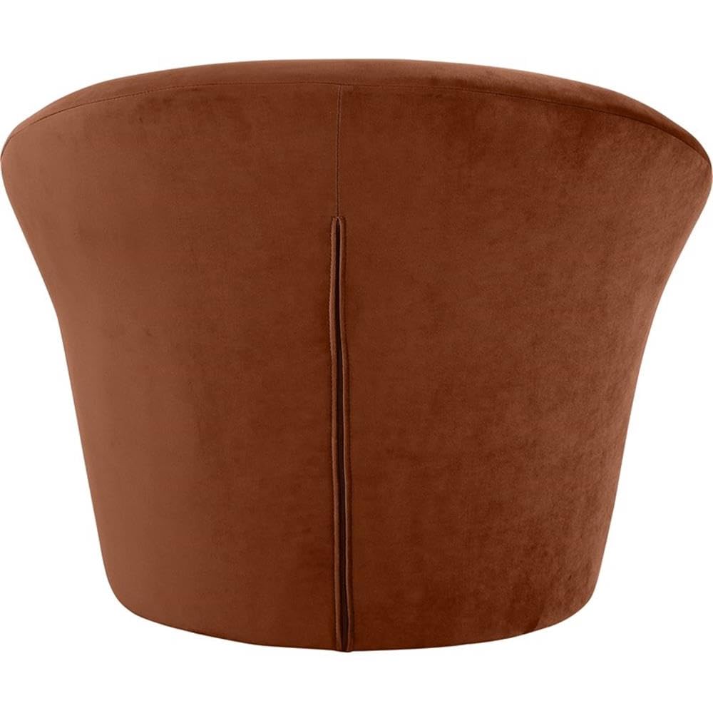BOWERY HILL Contemporary Velvet Accent Chair